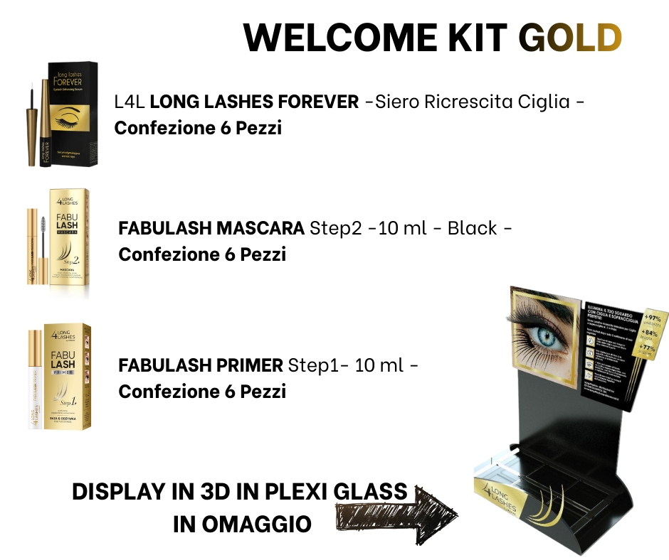 WELCOME KIT Gold! Diventa Rivenditore Ufficiale